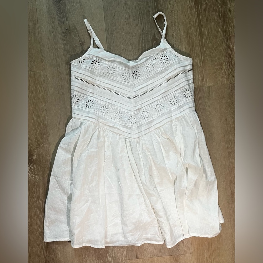 Women’s Floral Eyelet Cami Mini Dress